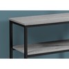 Monarch Specialties Accent Table - 42"L / Grey / Black Metal Hall Console I 3514
